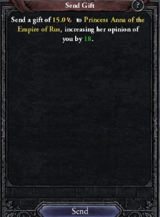 Gave Queen Mother Anna gift January 1068.PNG